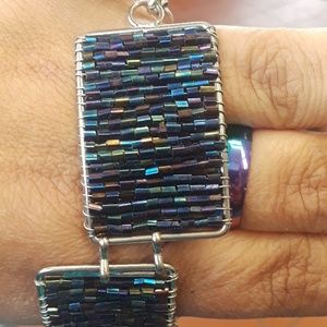 Silver-toned, handmade Bracelet